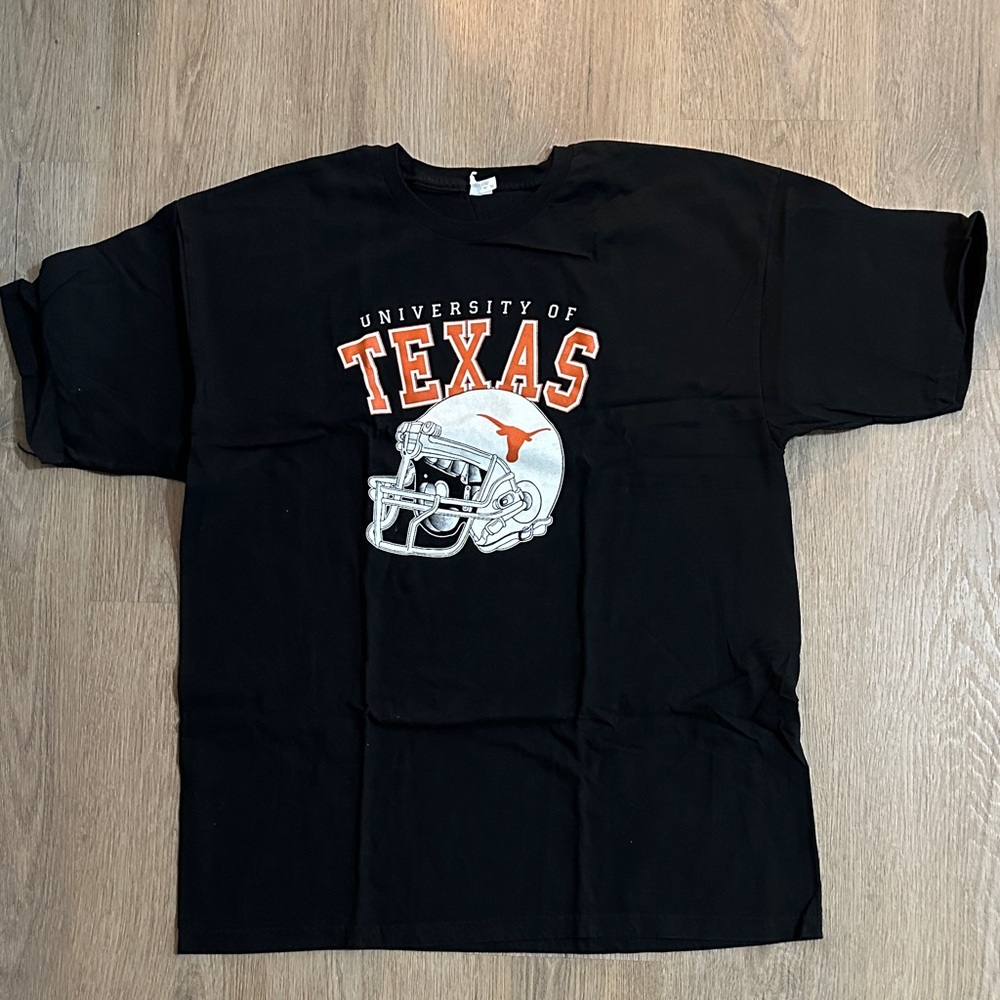 University of Texas Black Graphic Tee - Orange & White Logo